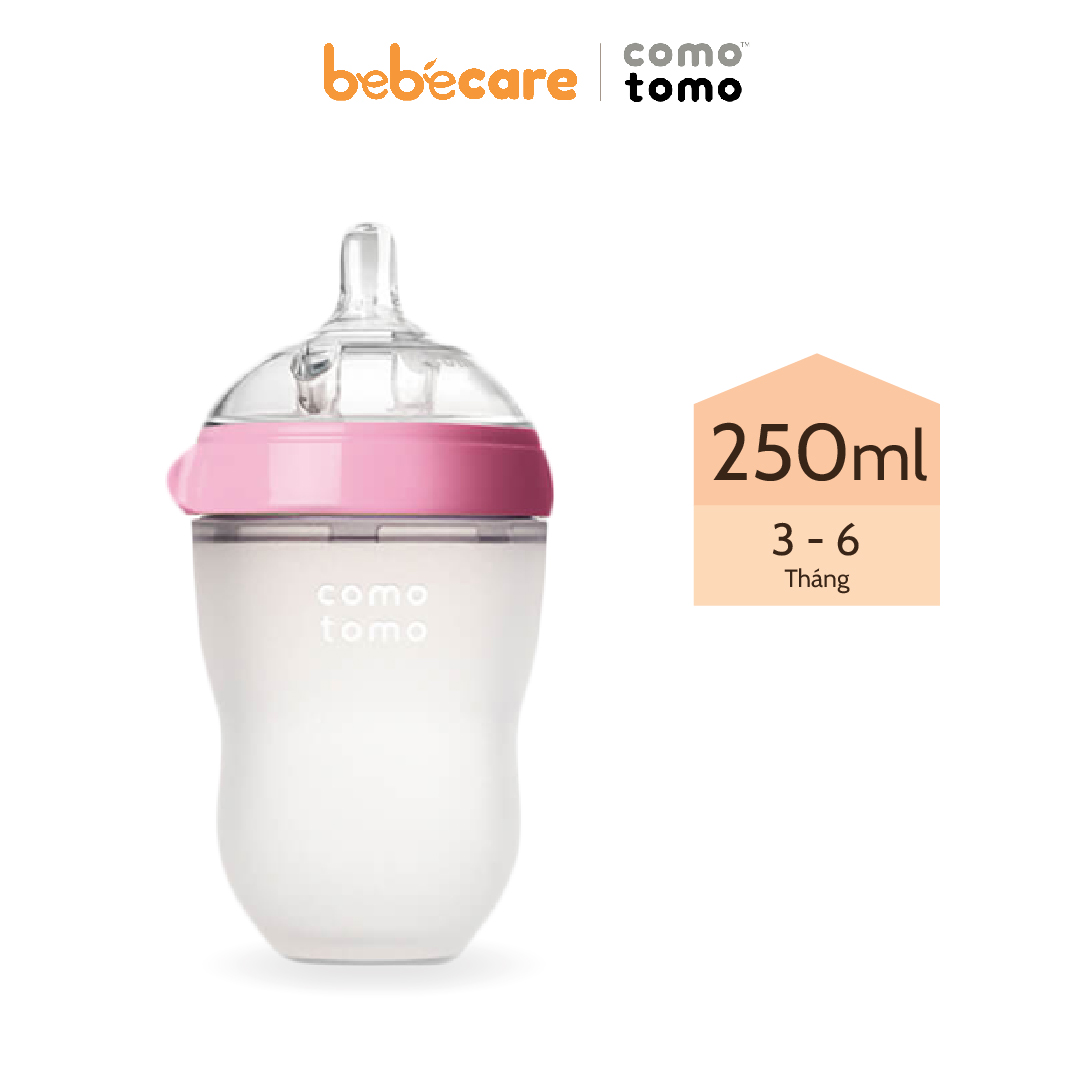 Bình sữa Comotomo Hồng 250ml (3-6 tháng)-01